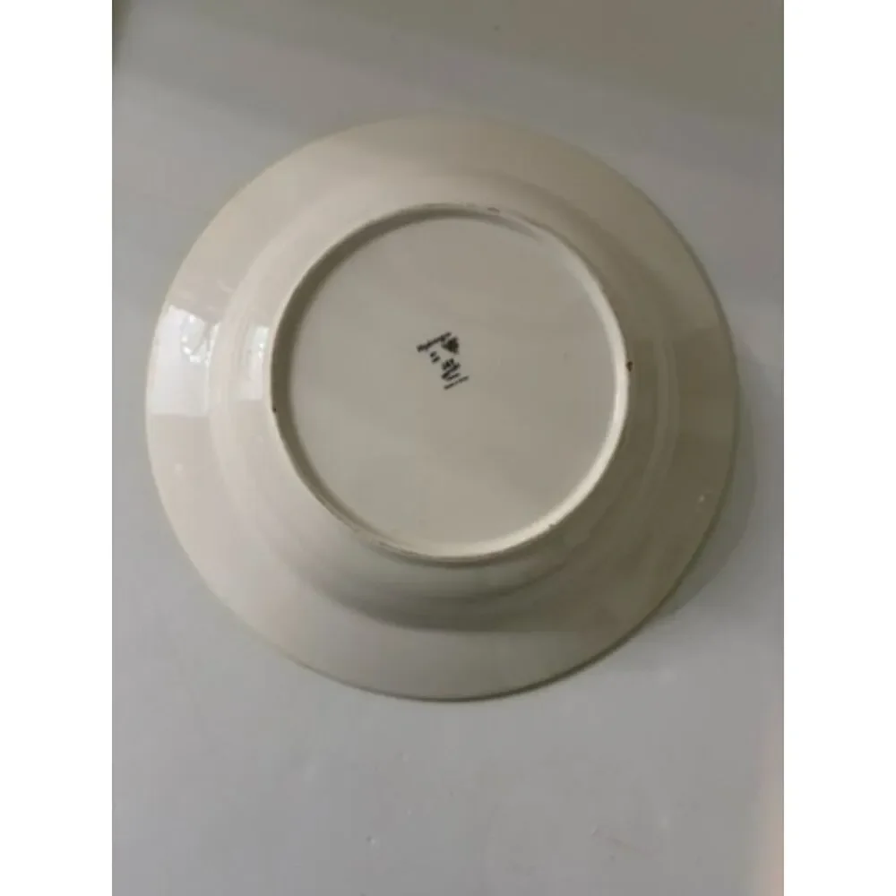 Vtg Jay import hydrangea serving bowl hand painted design